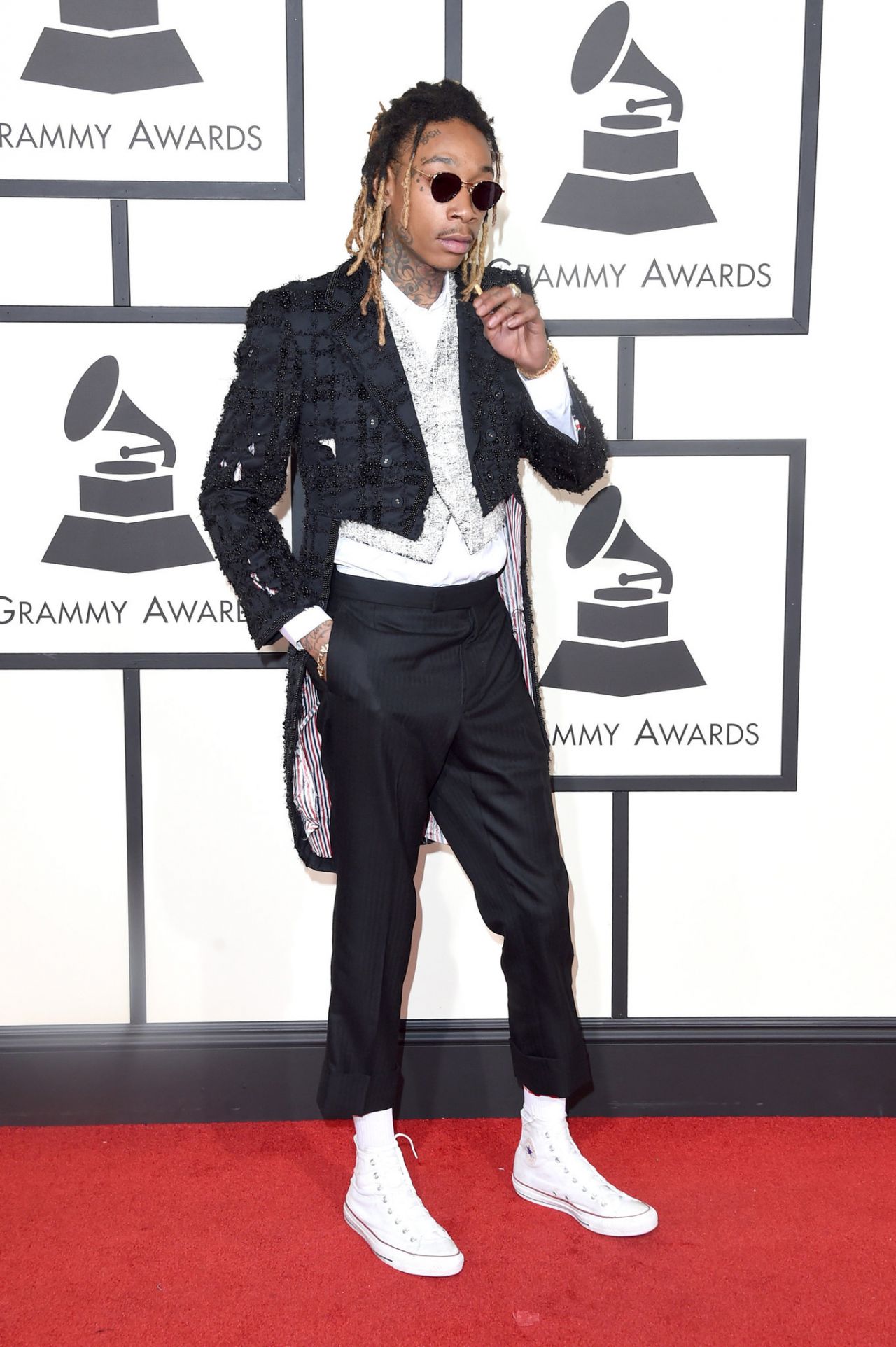 1. Me parece que el mundo aún no está preparado para este tipo de outfits, Wiz Khalifa.