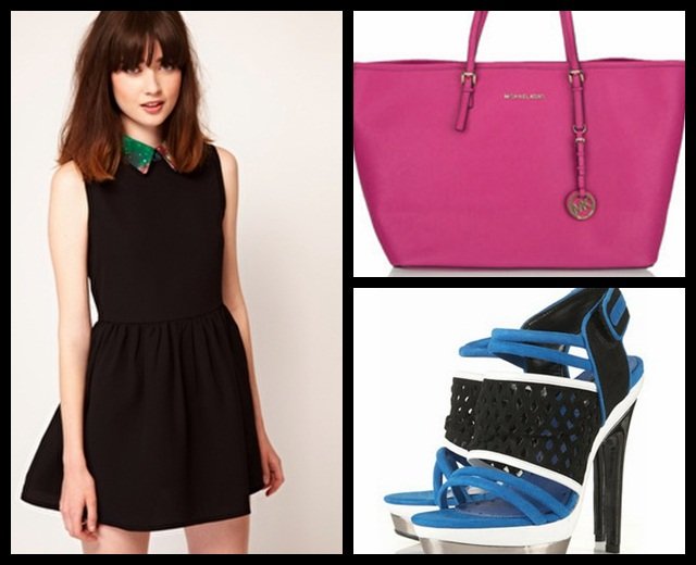 Vestido de Asos, bolso de Michael Kors en Net-a-Porter y sandalias de Topshop