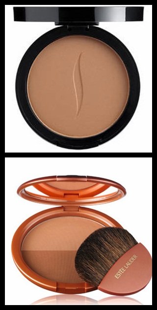 Arriba, polvos de sol de Sephora (13,50€). Abajo, polvos Amber Bronze de Estée Lauder (36,50€)