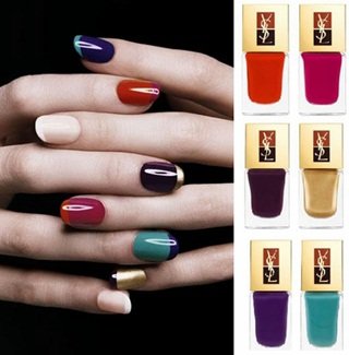 YSL: un toque de color a la manicura francesa