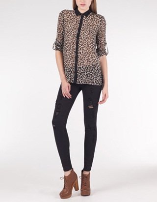 Mix & Match: camisa de leopardo