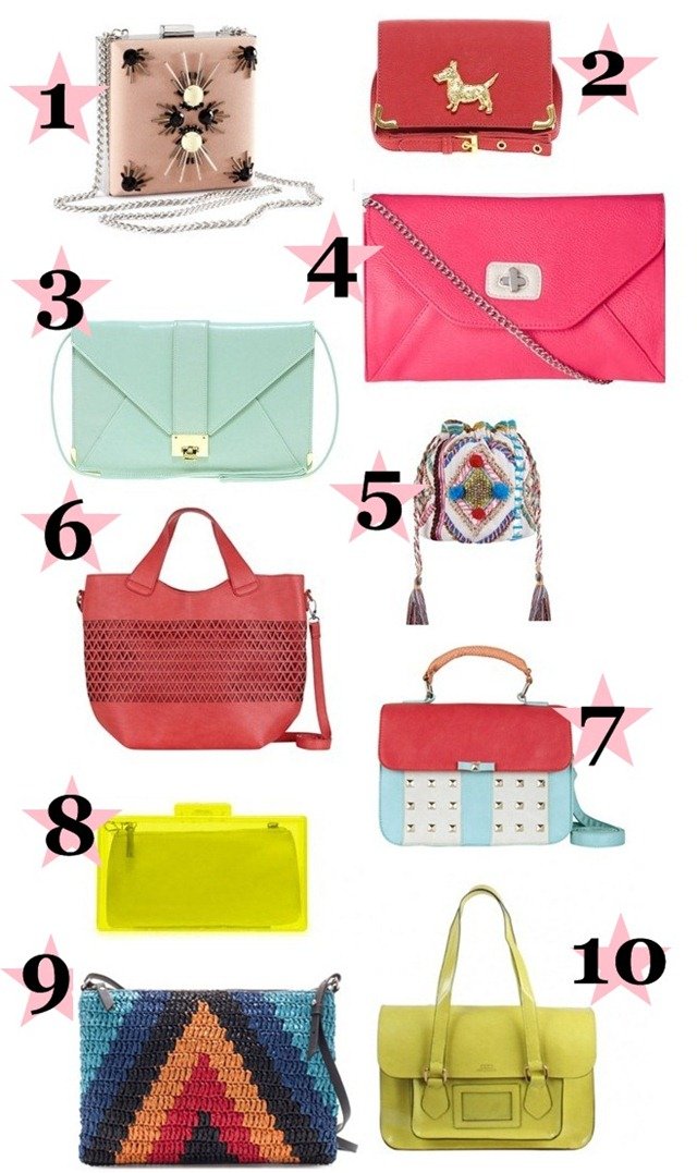 Tendencias low cost: bolsos a todo color