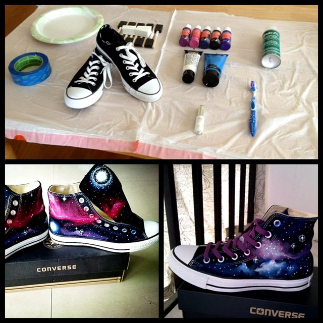 DIY: galaxy Converse