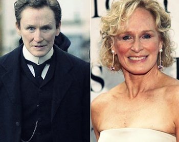 Glenn Close caracterizada como Albert Nobbs