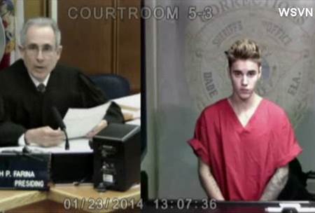 Libertad condicional para Justin Bieber