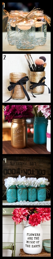 Decorando con Mason jars