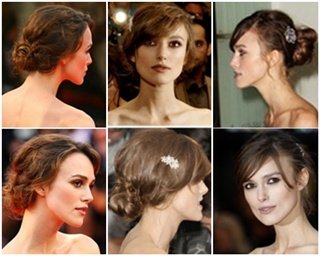 Diferentes recogidos de Keira con el corte long bob