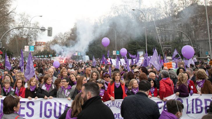 Más de 600.000 personas asistieron el 8-M a las marchas por el Día de la Mujer