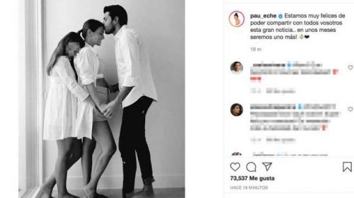 Paula Echevarría anuncia su embarazo con su foto más especial