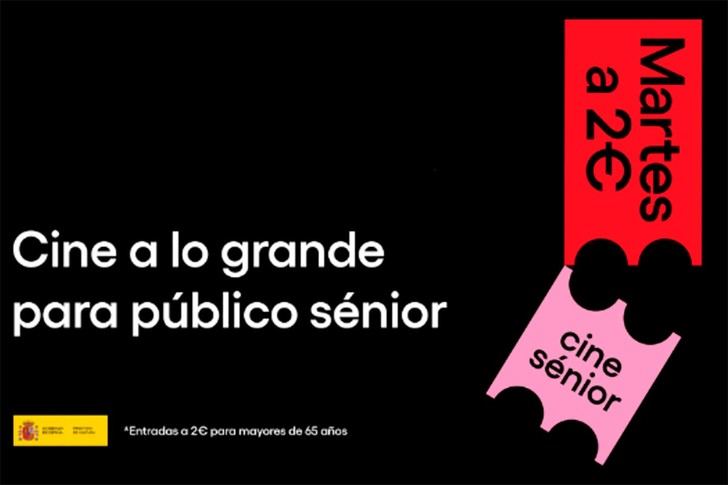 Cine Sénior: Entradas a 2 euros para mayores de 65 desde el 24 de junio en 397 salas