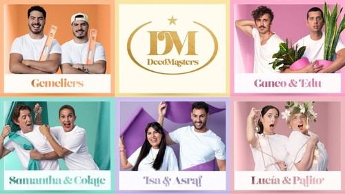 'DecoMasters' de RTVE presenta a sus primeras parejas de celebridades en la competencia de decoración