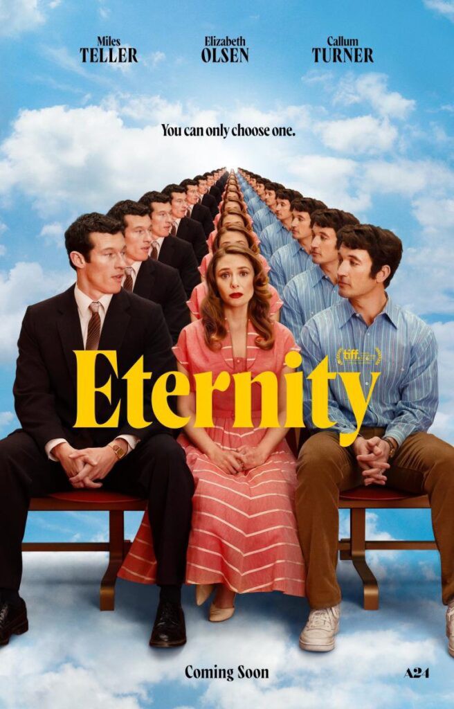 Joan enfrenta un dilema amoroso en el más allá en 'Eternity' con Elizabeth Olsen