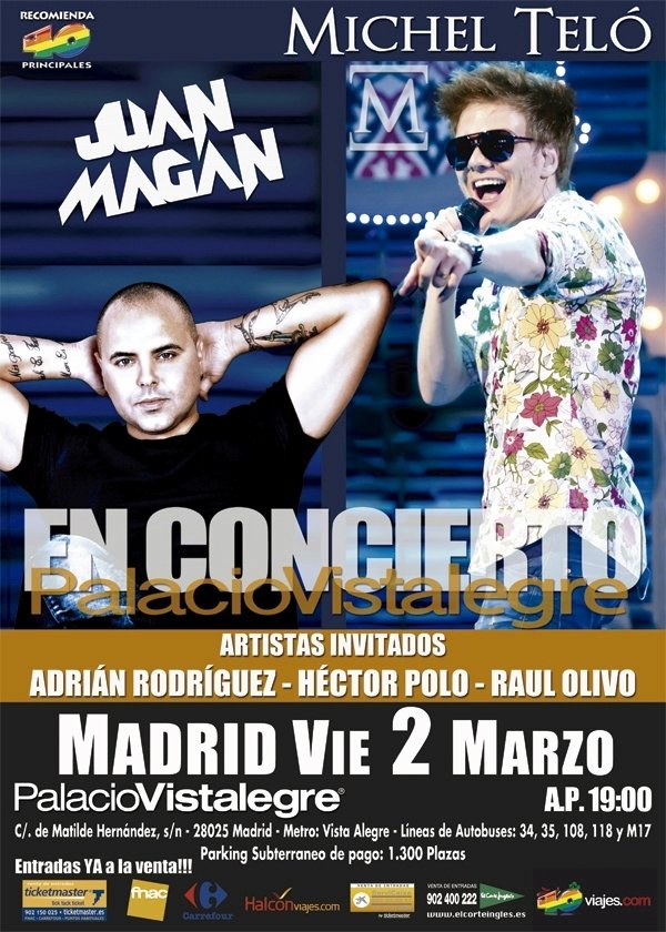 Michel Teló & Juan Magán en concierto